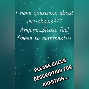 Live Show? Buying?? Selling?? Sharing??